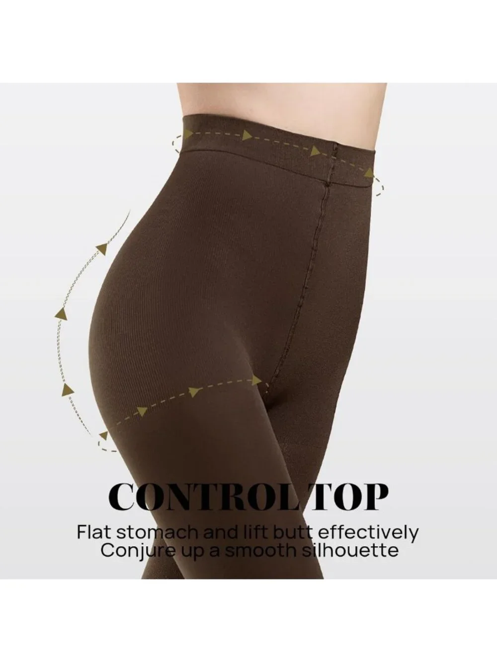 Opaque Control Top Tights - 2-6 Pairs Comfort Stretch 70 Denier Pantyhose